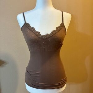 Express brown y2k tank top